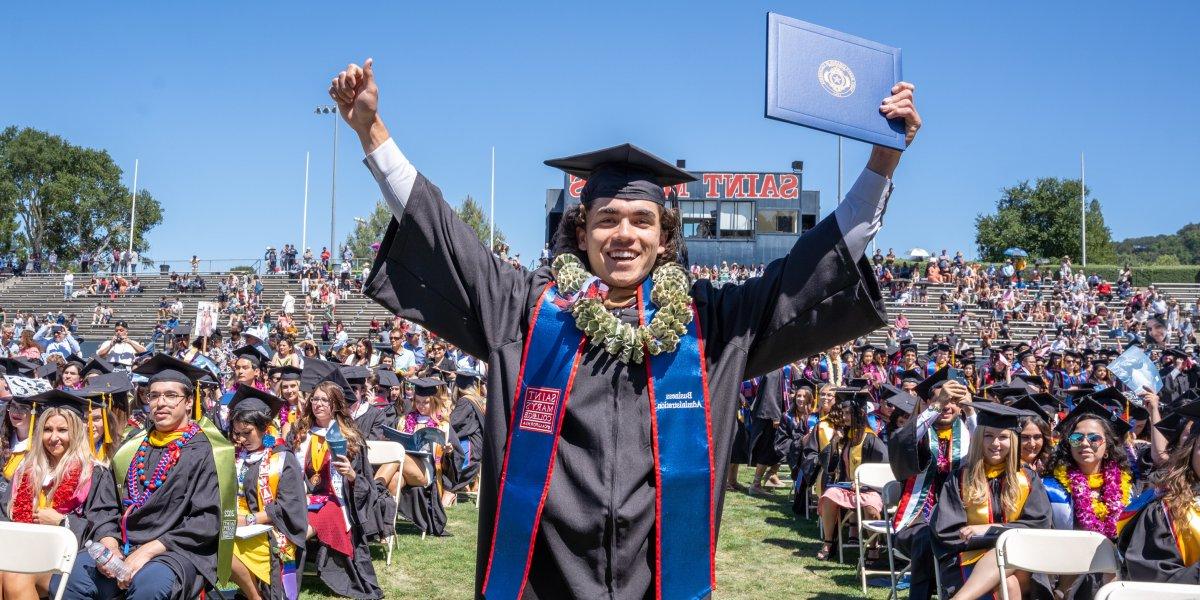 Saint Mary's SEBA Student on Graduation